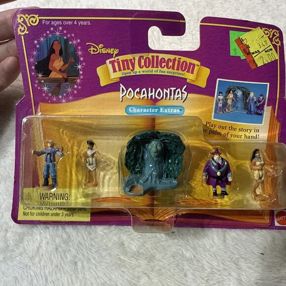 1996 Vintage Bluebird Polly Pocket POCAHONTAS Tiny Collection Character Extras - Picture 1 of 4